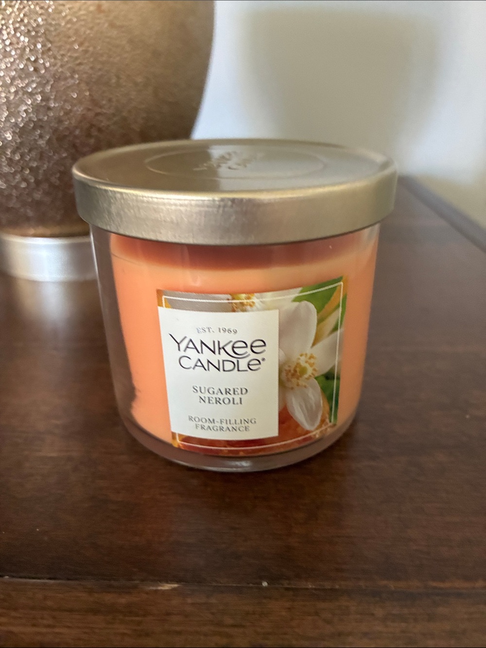 Yankee Candle Sugared Neroli Small Jar Candle - Peach Orange